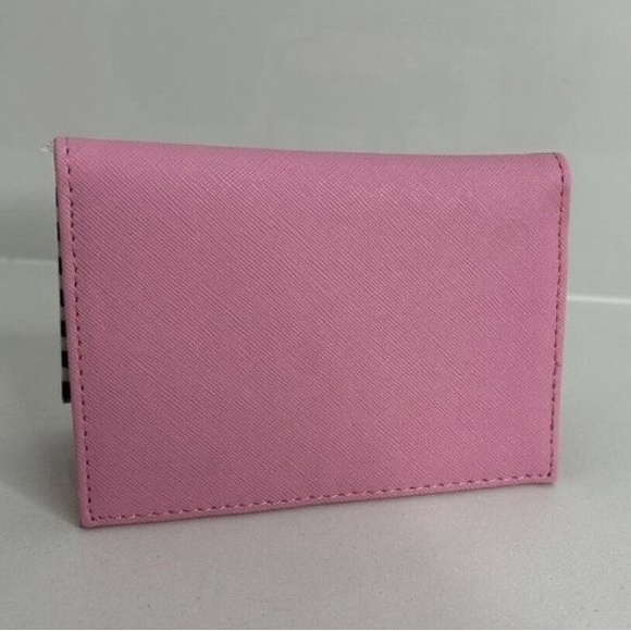 NEW Marc Tetro Pink Cat Bi-Fold Wallet Passport Card Case - Picture 4 of 8